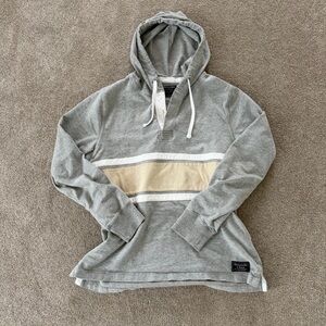 Abercrombie & Fitch Gray and Tan Hoodie